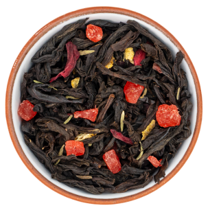 Чай черный ароматизированный "Клубника с чабрецом"